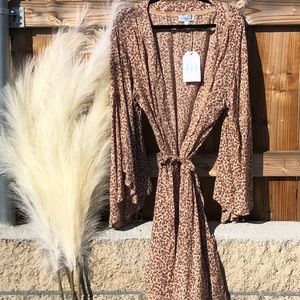 House of Skye Leopard Duster L/XL